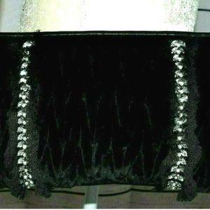 NEW Sam Edelman Embellished Velvet front Crossbody Black Purse w/cc slot…